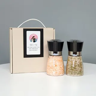 히말라야 핑크솔트210g+로즈마리175g 그라인더 2P