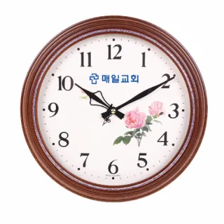 월넛 장미링벽시계 AP-741