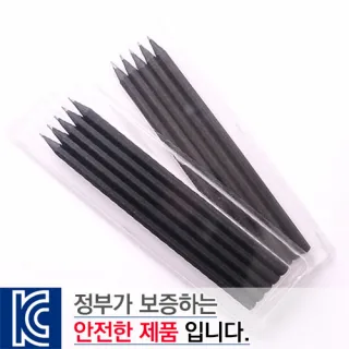 투명사각·흑목육각미두연필5p세트