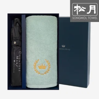 송월 CM 3단폰지 우산1p+로얄크라운30 타올 130