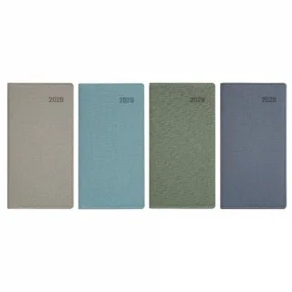 [콤마] 48절 수첩 린넨 다이어리(미네랄블루,애쉬블루,애쉬그린,애쉬베이
