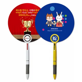2색볼펜팬시부채(로고/150Φ)