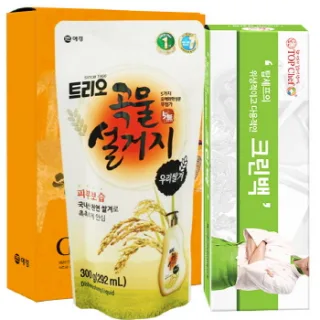 애경 곡물설거지300리필 크린백 2종