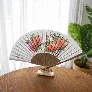 오죽선 전통부채 중형 25cm