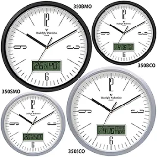 발렌티노 온도계습도계 무소음벽시계 350BMO/BCO/