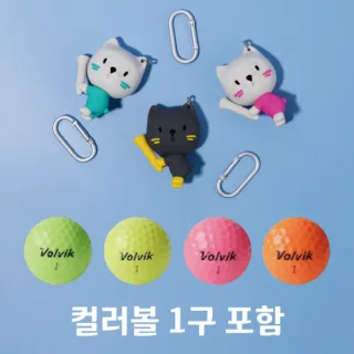 골프냥 골프공 케이스 1구 + 컬러볼 1구
