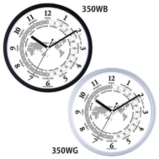 월드다이얼 무소음벽시계 350WB/350WG