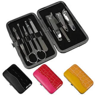 원터치 페이턴트 레더 손톱깎이 세트(9pcs)