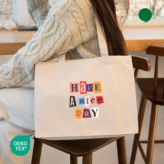 오코텍스인증 달리아 에코백 (36*28cm/옆면 10c