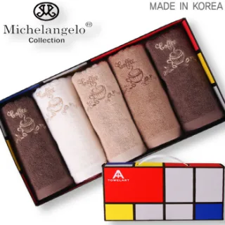 카페 세면타월115g  5P세트