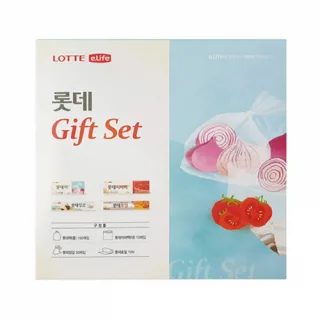 롯데 eLife 기프트세트 실속형 (팩+지퍼백+장갑+호