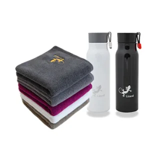 리자드 타올 170g + 보온병350ml 세트
