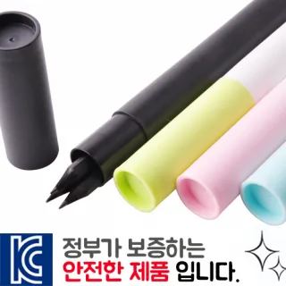 흑목육각미두연필 3p 바닐라원통세트