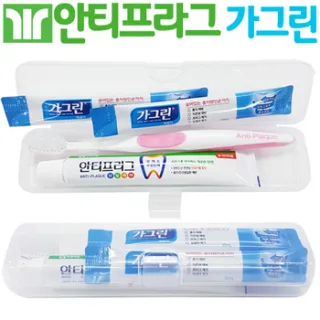 부광/안티프라그 칫솔치약+가그린2p/구강용품/여행용세트