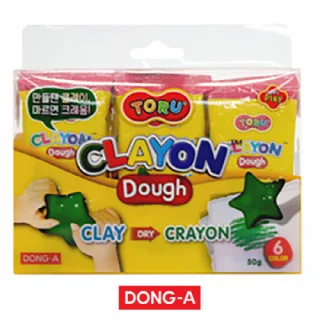 동아 토루 클레이온도우 6색세트 (국산)