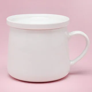 몽끄 화이트 뚜껑머그 315ml (11온스)