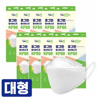 휴그린 미세먼지 황사마스크 KF80 (대형)