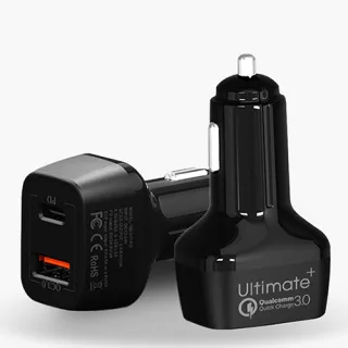 얼티밋 차량용 QC3.0+PD 지원 2포트 고속충전기