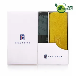 PGA 친환경그린 3단수동 사각스키니 우산+170g면사