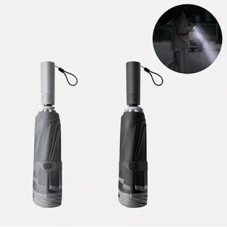 샤오미 완전자동 3단 접이식 조명 양우산