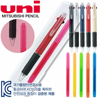 uni 제트스트림 3색볼펜 0.5mm + 스타사각 형광펜세트