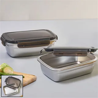 영국R. 고급스텐밀폐용기 850ml 2조