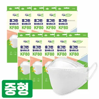 휴그린 미세먼지 황사마스크 KF80 (중형)