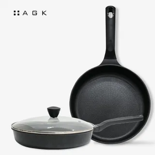 AGK 노르딕 프리미엄 후라이팬 28cm + 내열유리뚜