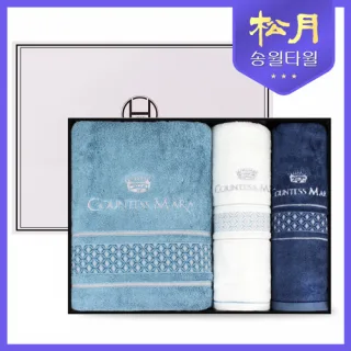 [송월타올] 더블다이아 바스타올 1P + 세면타올 2P
