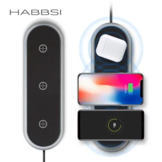 [HABBSI]트리플 고속무선충전 패드(36W) YMQ