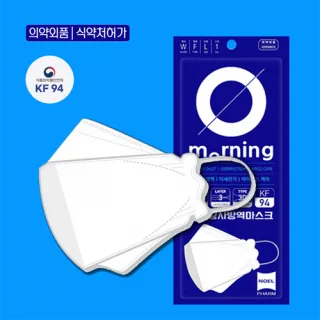 KF94 모닝마스크 (식악처, FDA, CE인증)