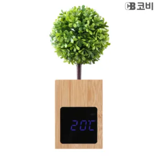 코비 대나무 LED 알람시계 BL50