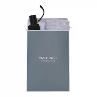 송월 콤보세트 3단 모던체크우산 1P + 뉴컬러 무지4