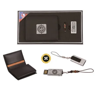 삼족오자개가죽명함지갑+삼족오자개USB(8GB~64GB)