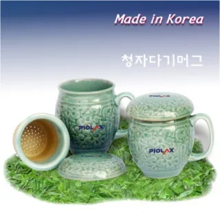 당초항아리다기머그 6p