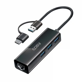 코시 비니 듀얼커넥터(C타입/USB-A) 기가랜 아답터