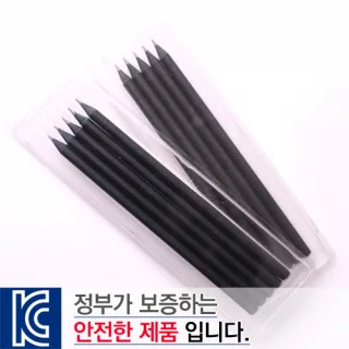 투명사각·흑목원형미두연필5p세트