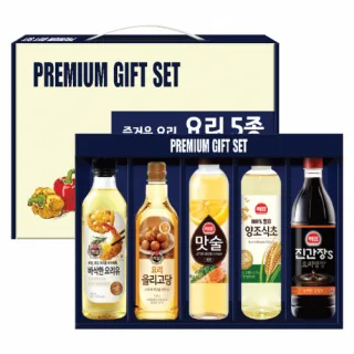 정통 요리 5종세트 (요리유+올리고당+맛술+식초+간장)