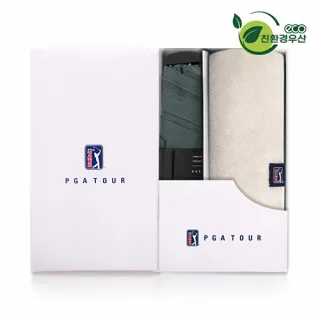 PGA 친환경그린 3단수동 사각스키니 우산+200g코마