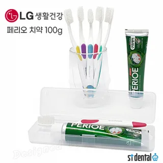 M케이스 LG미세모 페리오치약100g 칫솔치약세트 오리