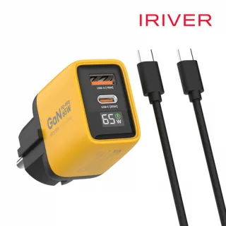 아이리버 65W 2포트 PPS GaN LCD 디스플레이