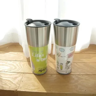 국산 스텐 속지 더블 텀블러