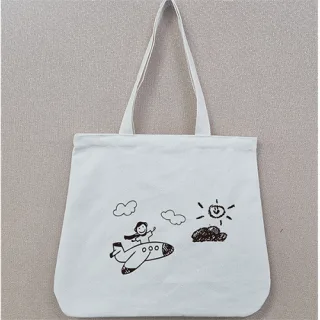 국산 타원형 에코백 36*38cm