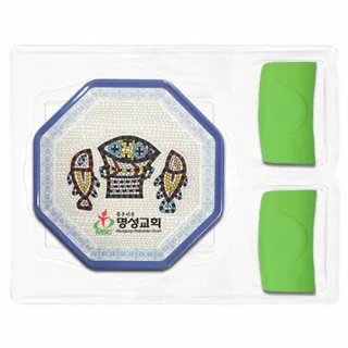 팔각 멜라민냄비받침+주방집게