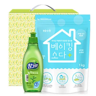 친환경 참그린300용기 베이킹소다1kg 2종