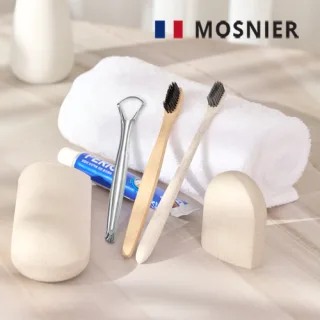 모스니에 생분해칫솔+대나무칫솔+혀클리너+치약50g+생분