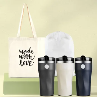 [오코텍스인증] 라이트에코백+코펜하겐_트위스트그립진공텀블러(500ml)세
