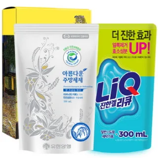 친환경 아름다운주방세제300리필 리큐 2종