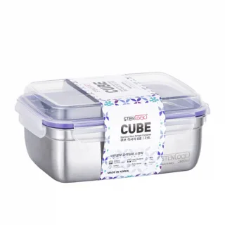 스텐락 국산 스텐밀폐용기 큐브 8호 2,600ml