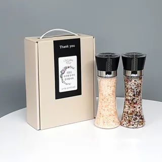 히말라야 핑크솔트250g+4색후추 200g 그라인더 2